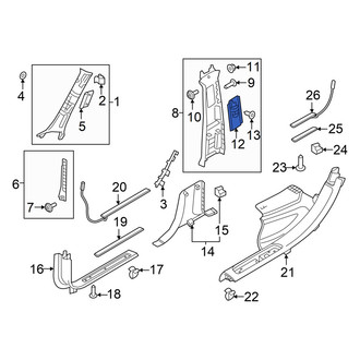Volvo OE - Rear Right Seat Belt Guide