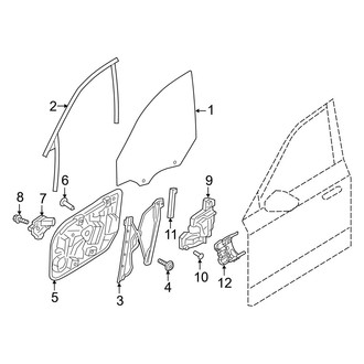 Volvo OE - Front Door - Glass & Hardware