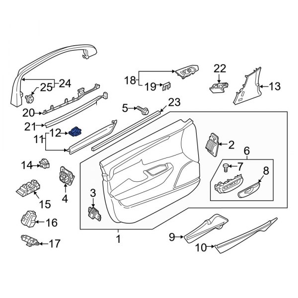 Door Trim Molding Clip