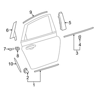 Volvo OE - Rear Door - Exterior Trim