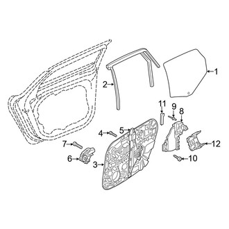 Volvo OE - Rear Door - Glass & Hardware