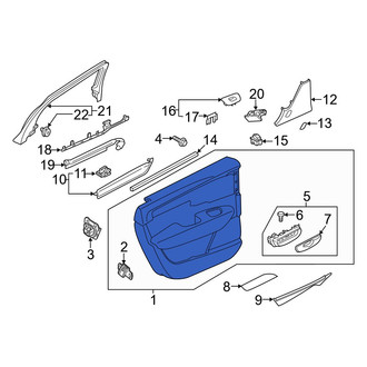 Volvo OE - Rear Left Inner Door Interior Trim Panel