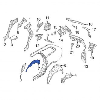 Volvo V90 Inner Fenders | Wells, Liners, Shields — CARiD.com