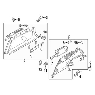 Volvo OE - Quarter Panel - Interior Trim (Lower)