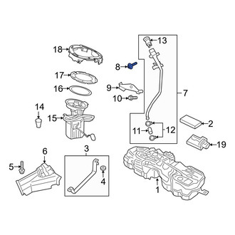 Volvo OE - Fuel Filler Neck Screw