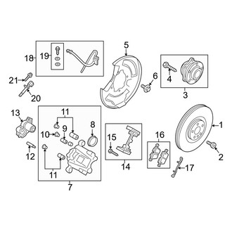Volvo OE - Rear Suspension - Brake Components (T5 Inscription / T5 R-Design)