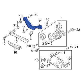 Volvo OE - Front Left Upper Suspension Control Arm