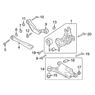 Volvo OE - Rear Suspension - Suspension Components (FWD)