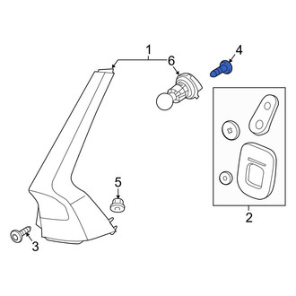 Volvo OE - Upper Tail Light Bolt