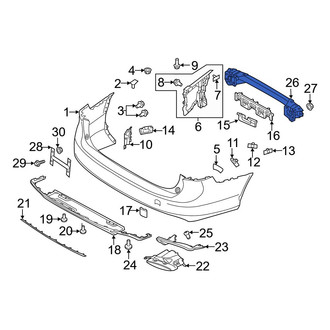 Volvo OE - Rear Bumper Impact Bar