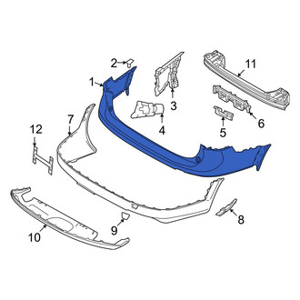 Volvo OE - Rear Upper Bumper Cover