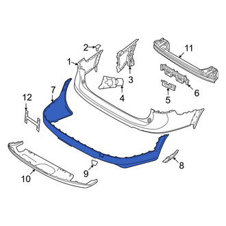 Volvo OE - Rear Upper Bumper Cover