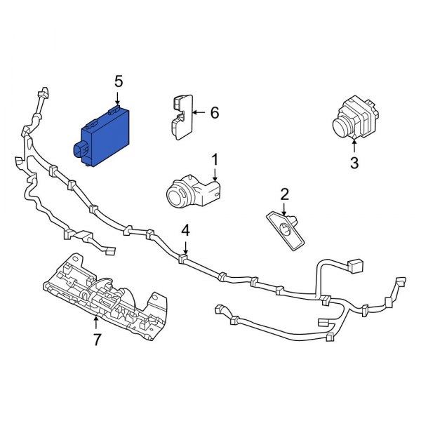 Blind Spot Detection System Warning Sensor