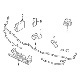 Volvo OE - Rear Bumper - Electrical Components