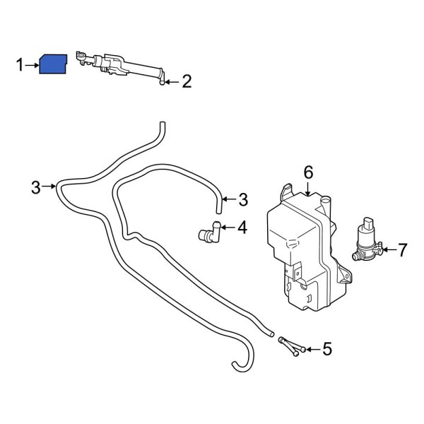 Headlight Washer Cover