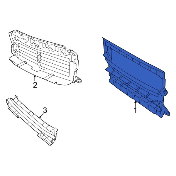 Volvo OE 31655242 Front Radiator Support Air Deflector