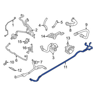 Volvo OE - Right Radiator Coolant Hose