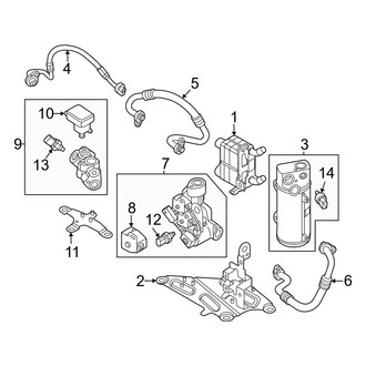Volvo OE - Air Conditioner & Heater - Condenser, Compressor & Lines (Heat Pump), (Ultimate)
