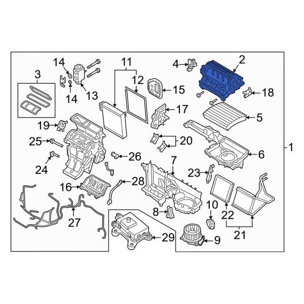 HVAC Air Inlet Housing