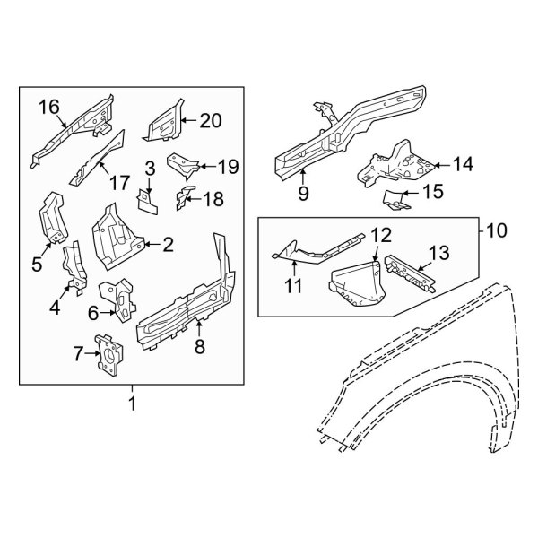 Fender - Structural Components & Rails