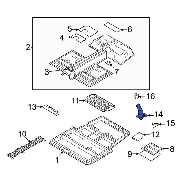 Drive Motor Battery Pack Bracket