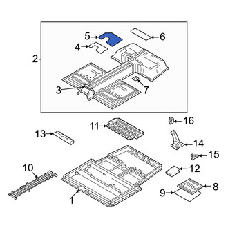 Volvo OE - Right Drive Motor Battery Pack Cover Insulator
