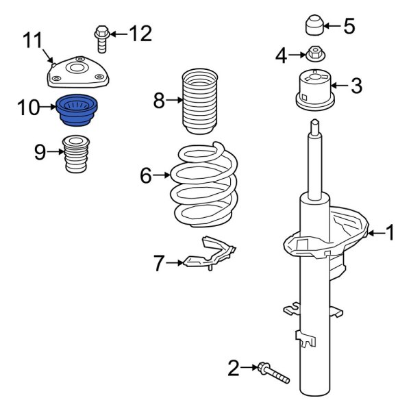 Volvo OE 32294048 Front Suspension Strut Bearing