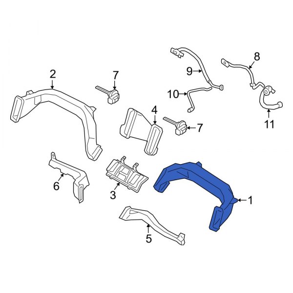 Instrument Panel Air Duct