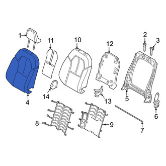 Volvo OE - Front Right Seat Back Cushion Cover