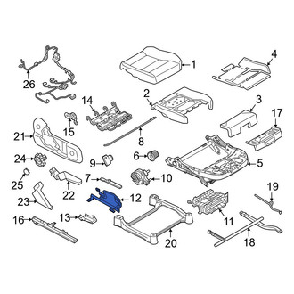Volvo OE - Front Right Upper Seat Frame Bracket