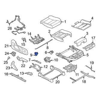 Volvo OE - Front Right Inner Seat Frame Bracket