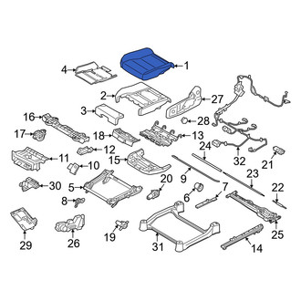 Volvo OE - Front Left Seat Cover