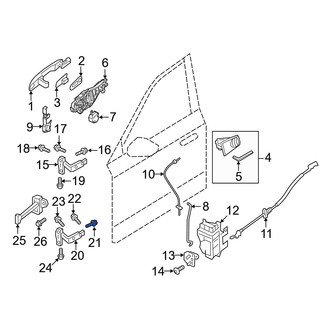 Volvo OE - Front Lower Door Hinge Bolt
