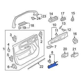 Volvo OE - Front Left Door Trim Molding
