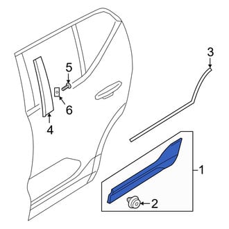 Volvo OE - Rear Right Door Molding