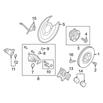 Volvo OE - Rear Suspension - Brake Components (Ultimate)