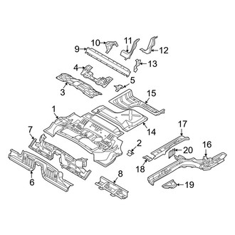 Volvo OE - Rear Body & Floor - Floor & Rails