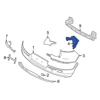 Volvo OE - Left Bumper Cover Bracket