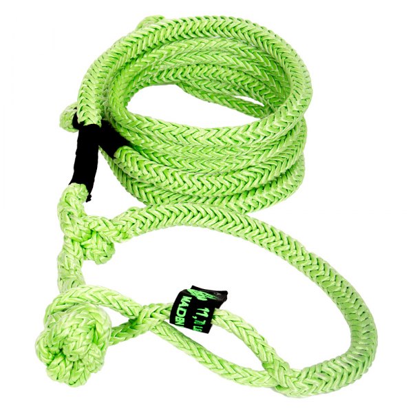 VooDoo Offroad® - 1/2" X 10' Green Nylon Recovery Rope with Soft Shackle Ends