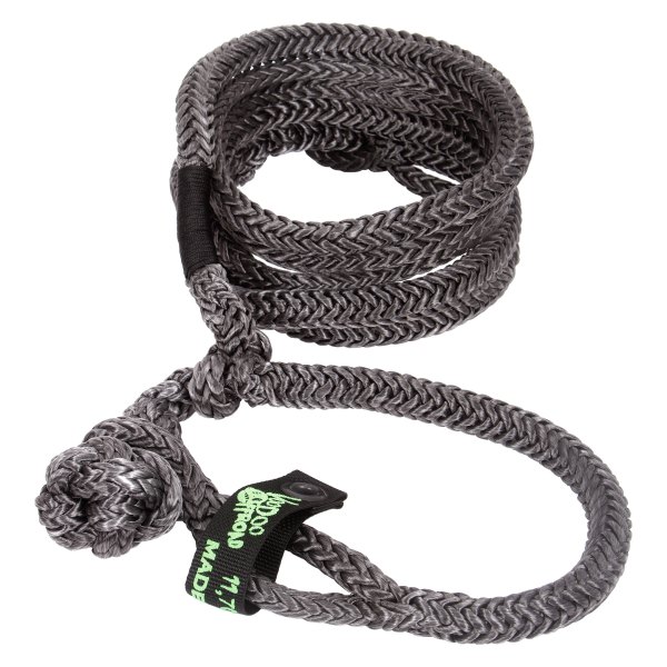 VooDoo Offroad® - 1/2" X 10' Black Nylon Recovery Rope with Soft Shackle Ends