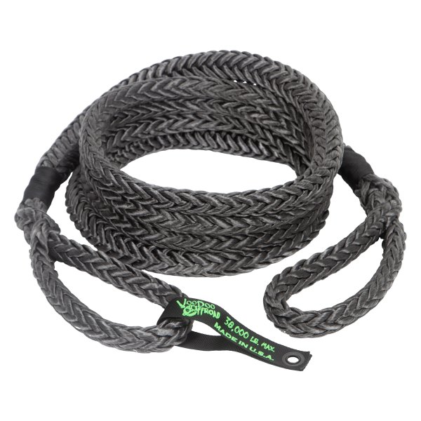 VooDoo Offroad® - 7/8" x 20' Black Nylon Recovery Rope with Loop Ends
