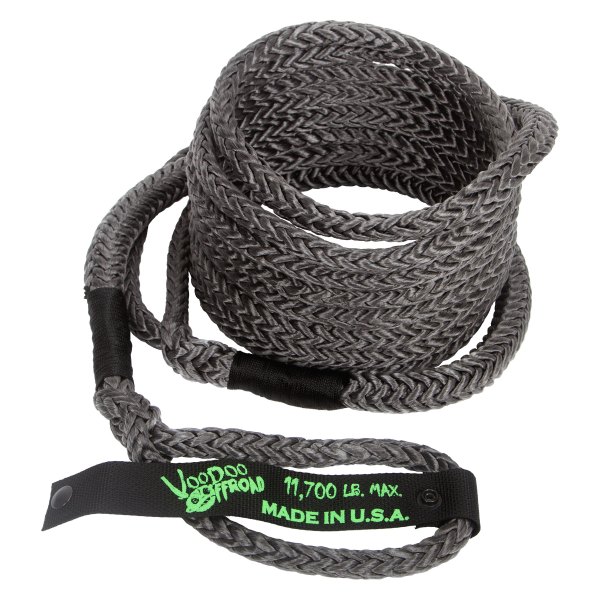 VooDoo Offroad® - 1/2" X 20' Black Nylon Recovery Rope with Loop Ends