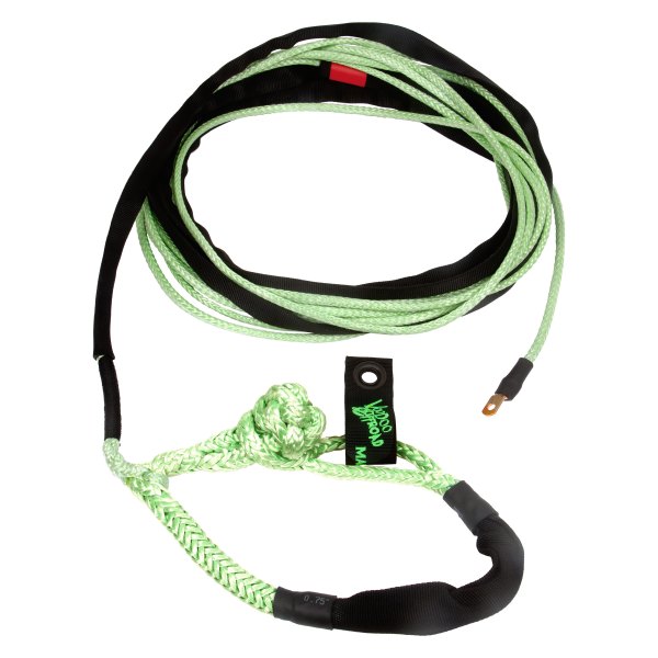 VooDoo Offroad® - 1/4" x 50' Green Winch Line with Integrated Soft Shackle