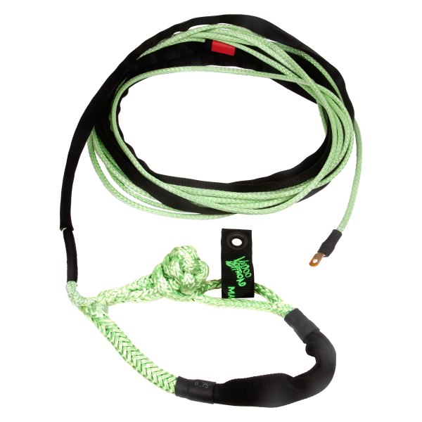 VooDoo Offroad® - 3/8" x 80' Green Winch Line with Integrated Soft Shackle