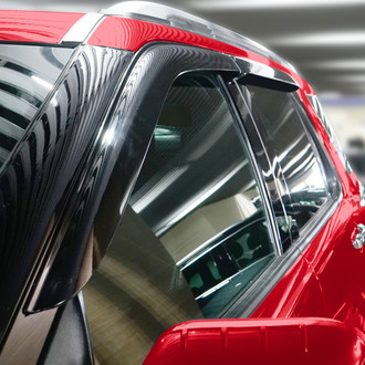 Voron Glass® - Tape-On Smoke Front and Rear Side Window Deflectors