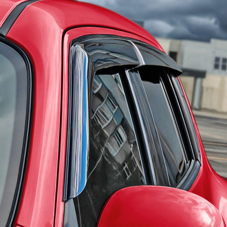 Voron Glass® - Tape-On Smoke Front and Rear Side Window Deflectors