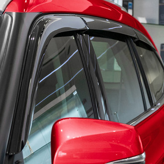 Voron Glass® - Tape-On Smoke Front and Rear Side Window Deflectors