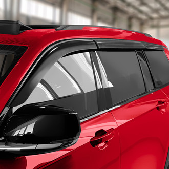 Voron Glass® - Tape-On Smoke Front and Rear Side Window Deflectors