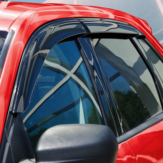 Voron Glass® - Tape-On Smoke Front and Rear Side Window Deflectors