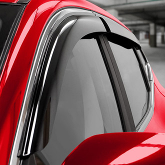 Voron Glass® - Tape-On Smoke Front and Rear Side Window Deflectors